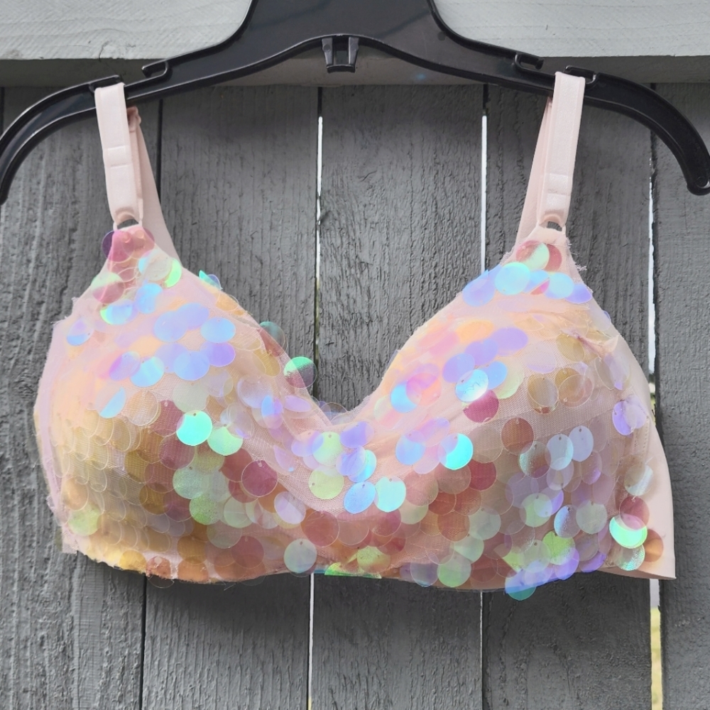 Spangled Warner's Bra 38C Custom